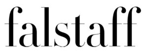 Falstaff logo, press coverage of Sogand Nobahar's work.