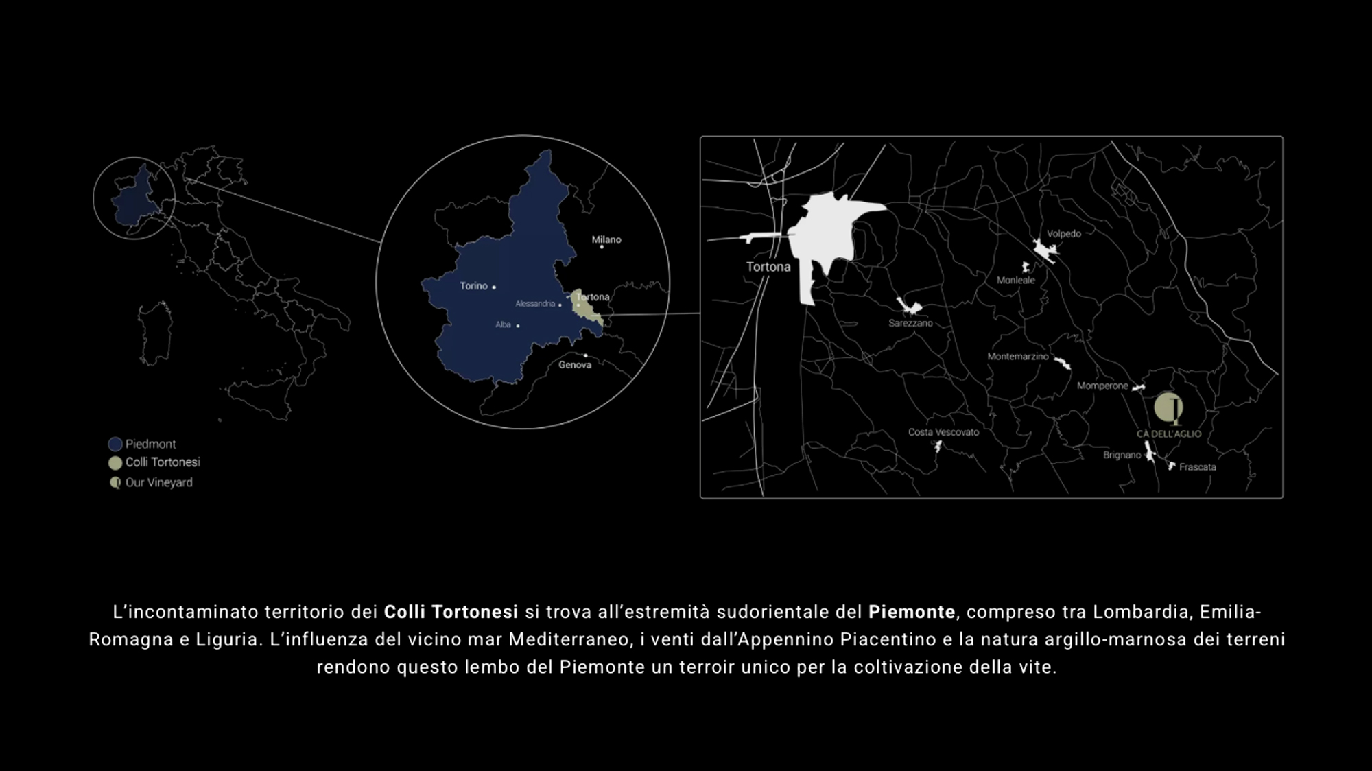 Francesco Iandolo Winery website territory map, designed by Sogand Nobahar
