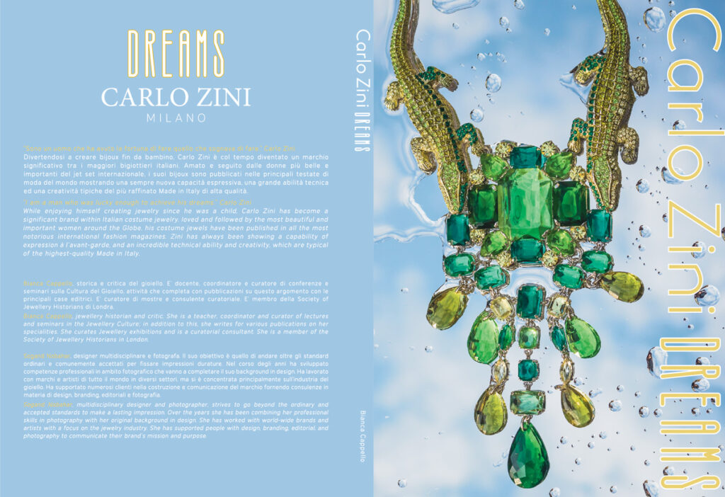 Front and back cover of the Carlo Zini DREAMS book, design by Sogand Nobahar