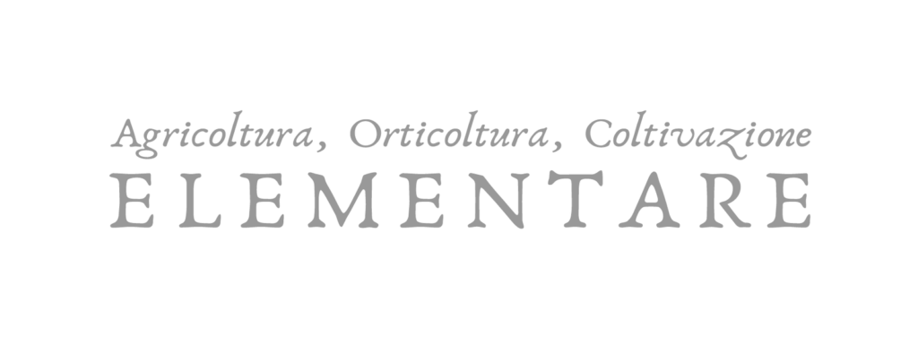 Coltivazione Elementare logotype in grey used as a photographic watermark, designed by Sogand Nobahar