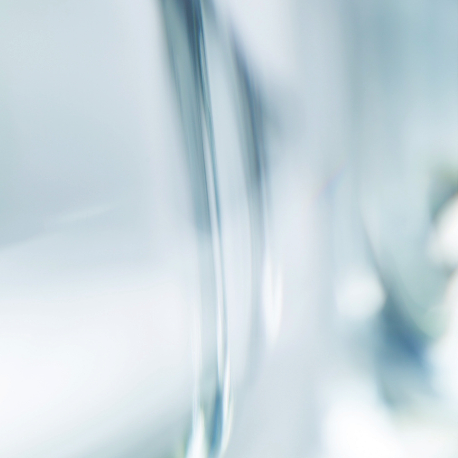 Macro photograph of a bottle curve in blue used as a vitrine background, Sogand Nobahar