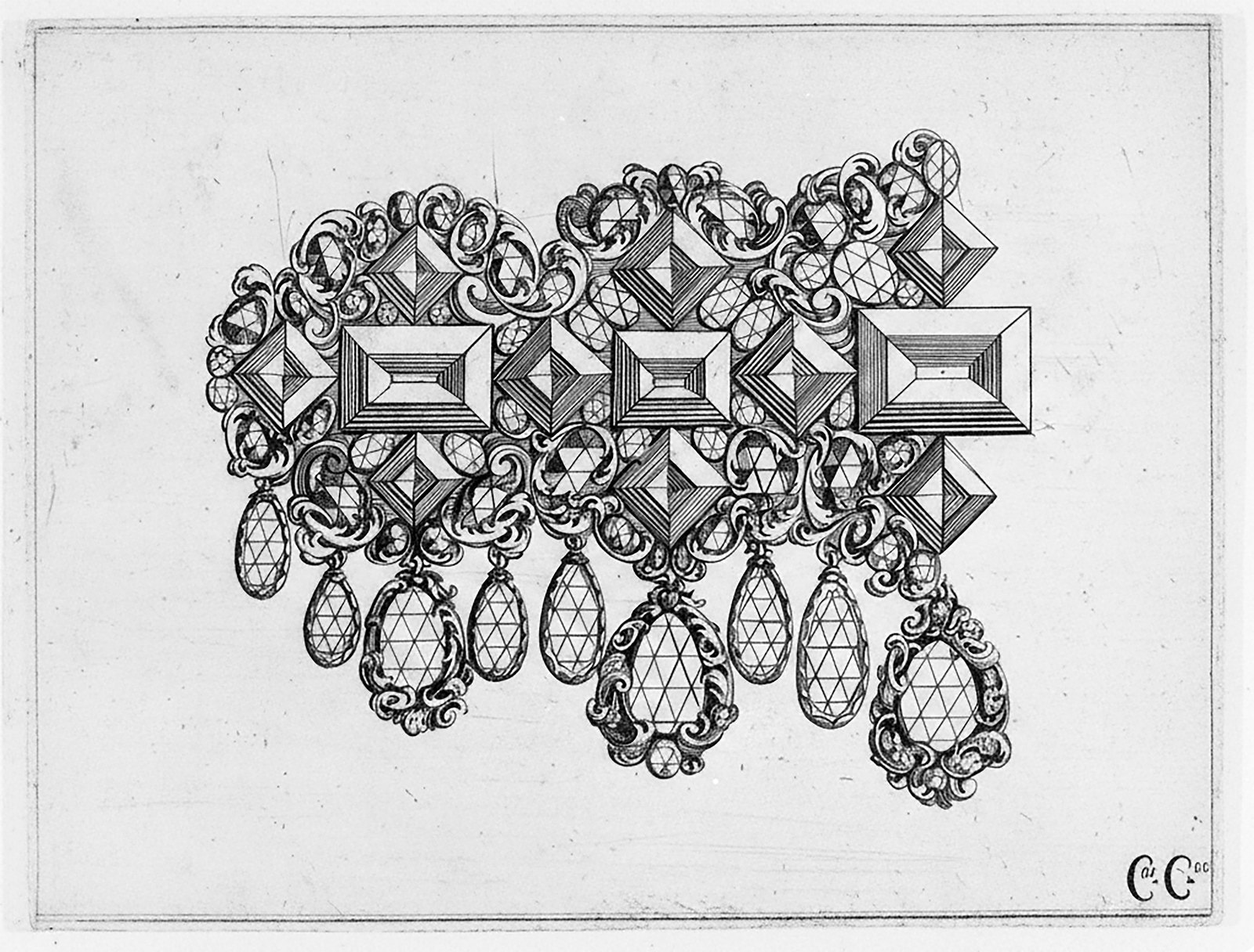 Ciampoli necklace plate after restoration, signature legible, by Sogand Nobahar